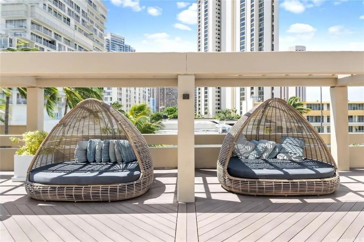 Ferienhaus Stunning Ala Moana Studio Mtn View Balcony 2029 Honolulu